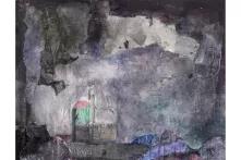 Hili Greenfeld, Pastel, oil and collage on wood, 70X90 cm