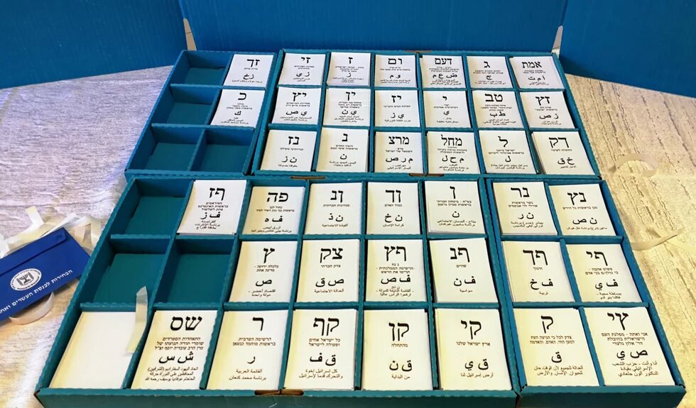 Ballots papers of Israeli legislative election, 2019