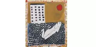 Women, Home, Red Moon, 2018, Acrylic on canvas, 180X157 cm Women, Home, Red Moon, 2018, Acrylic on canvas, 180X157 cm